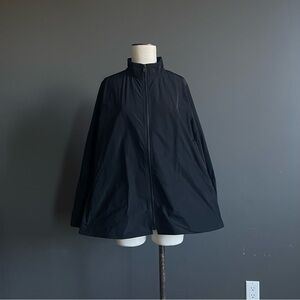 Sun Kim Black Cocoon Zip Jacket A Line Minimalist Avant Garde Coat